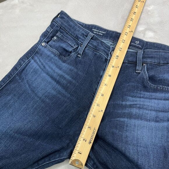 AG Adriano Goldschmied The Farrah Skinny Ankle Jeans Womens 29R High Rise Dark - Picture 6 of 15